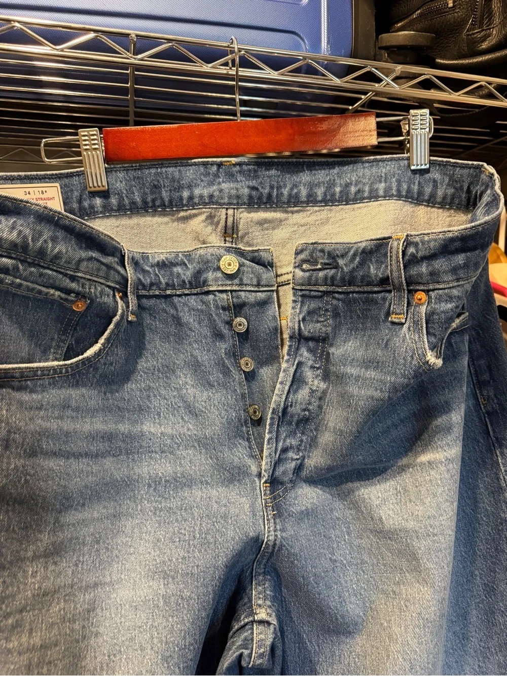 Gap cheeky straight high rise jeans, size 18 - Picture 8 of 9